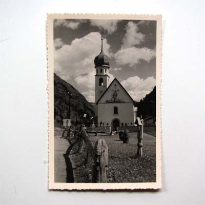 Kirche in Vent, Tirol, alte Ansichtskarte / Fotografie