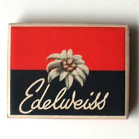 Edelweiss, Zigarettenschachtel, Italien. Tabak-Regie