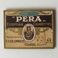 Pera, C. Colombos Cigarettes, Cairo & Malta