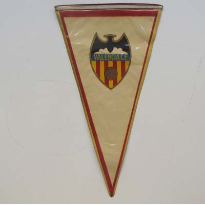 Valencia C.F., alter Fußball - Wimpel