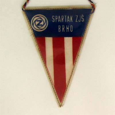 Spartak Brno, Tschechien, alter Fußball - Wimpel