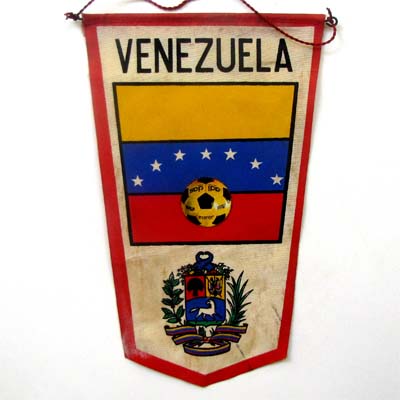 Venezuela, alter Fußball Wimpel