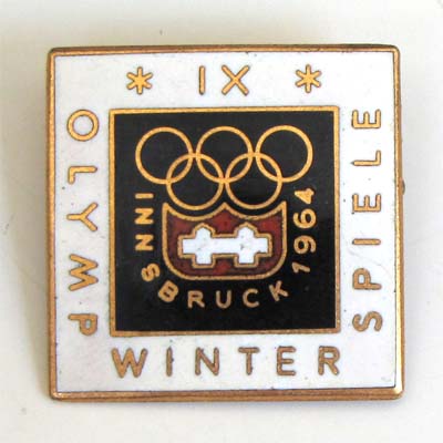 IX. Olympiade, Winterspiele, Innsbruck 1964, alter Pin