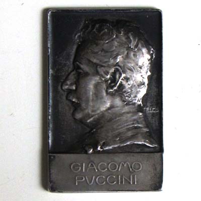 Giacomo Puccini, Eduard Telcs, Silber, Plakette, 1906