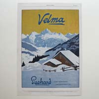 Suchard Velma, Schokolade, Werbegrafik, 1914  