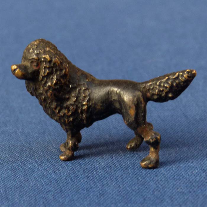 Puddel Hund, kleine Wiener Bronze