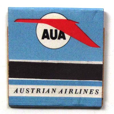 AUA Austrian Airlines, altes Streichholzheftchen