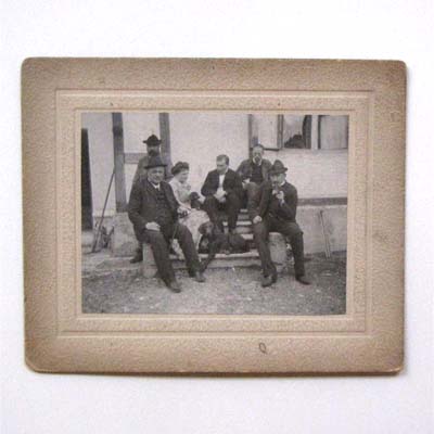 Menschengruppe, alte Fotografie, 1904