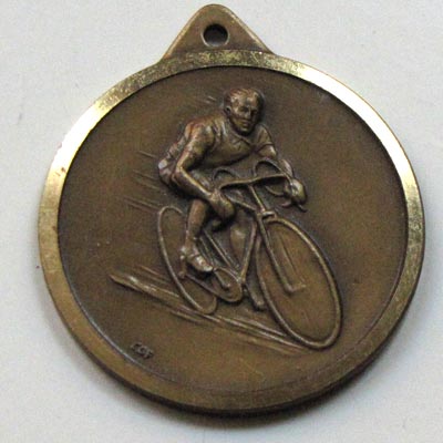 alte Fahrrad - Sportmedaille