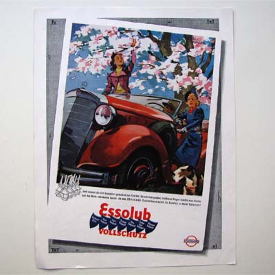 Essolub, Motoren-Öl, Werbegrafik, 1939