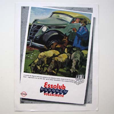 Essolub, Motoren-Öl, Werbegrafik, 1939