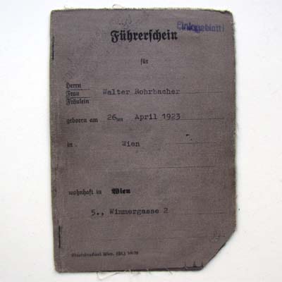 KFZ Führerschein, 1939