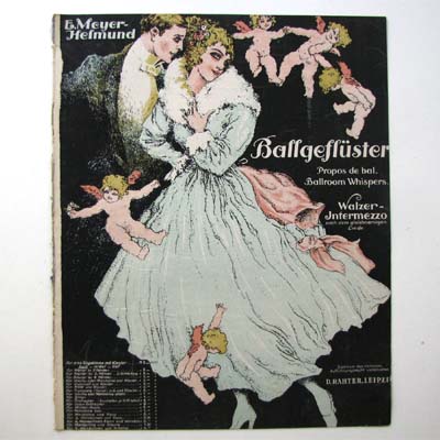 Ballgeflüster, E. Meyer-Helmund, Musiknoten, 1906