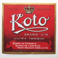 Koto Wein, Frankreich, Werbekarte/Reklamebild