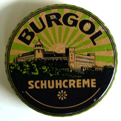 Burgol Schuhcreme, Blechdose