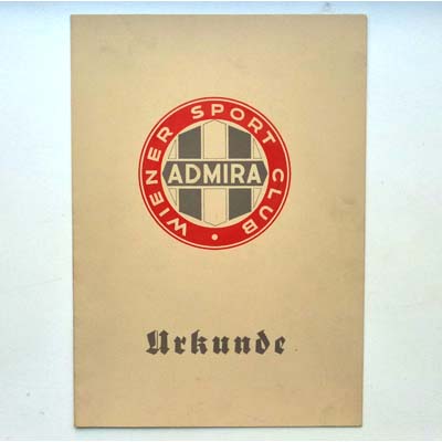 Ehrenmitgliedschaft Admira Wien, 1952