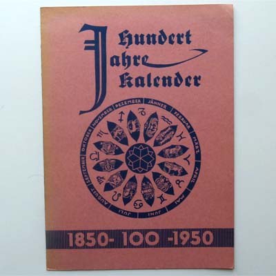 Hundert - Jahre - Kalender, um 1925