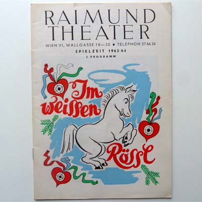 Im weissen Rössl, Raimund Theater, Programmheft, 1963