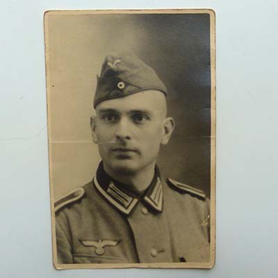 Porträt eines Offiziers, 1941, alte Fotografie