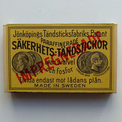 Jönköpings Tändesticksfabriks, große Streichholzsch.