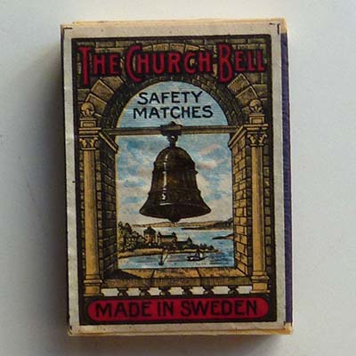 The Church Bell Saftey Matches, Streichholzschachtel