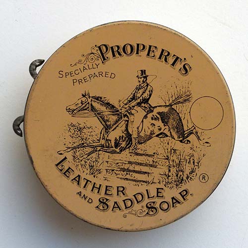Propert's Leather and Saddle Soap, Blechdose