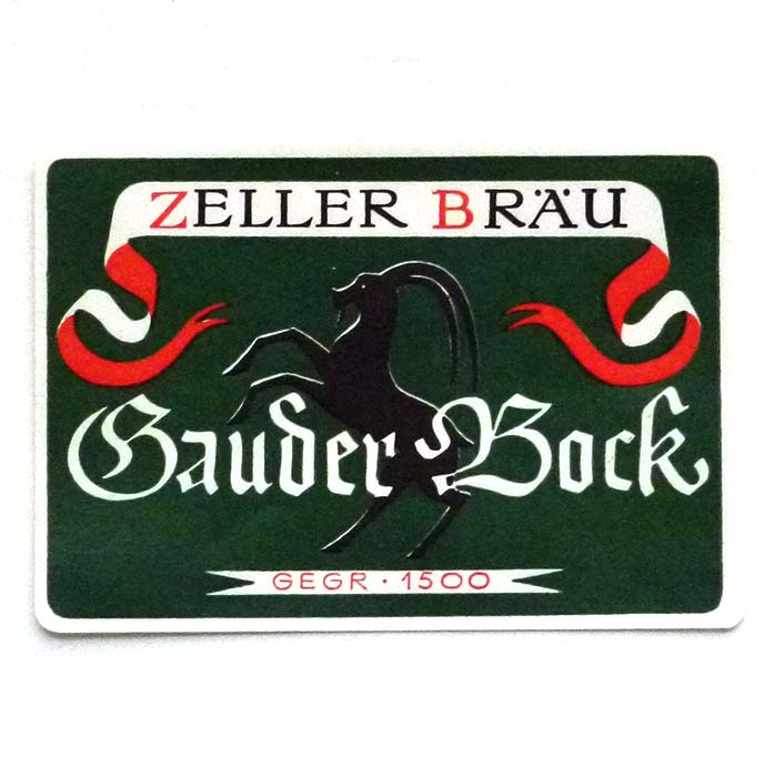 Zeller Bräu, Gauder Bock, Bieretikett