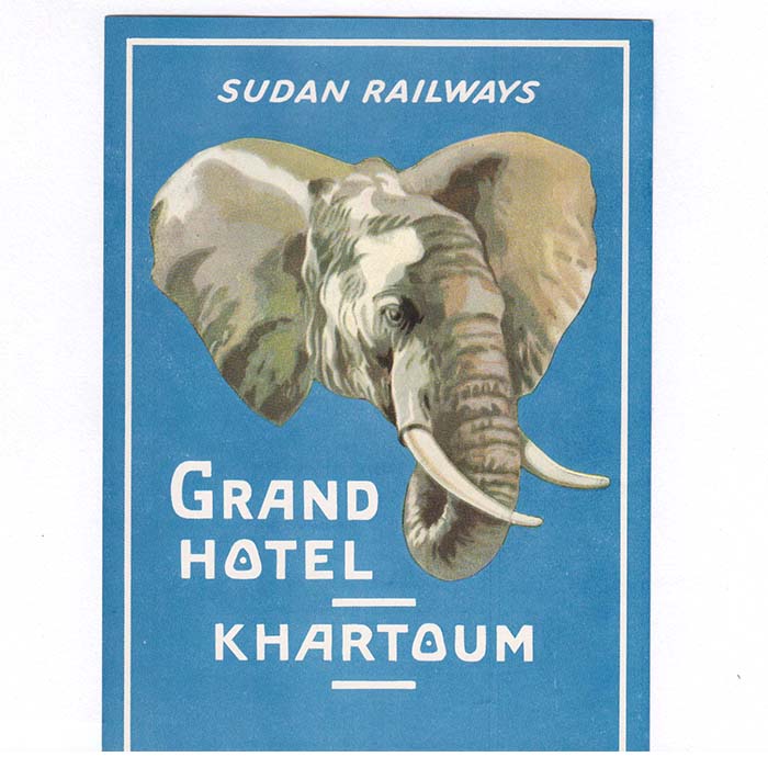 Grand Hotel Khartoum, Kofferkleber / Etiketten