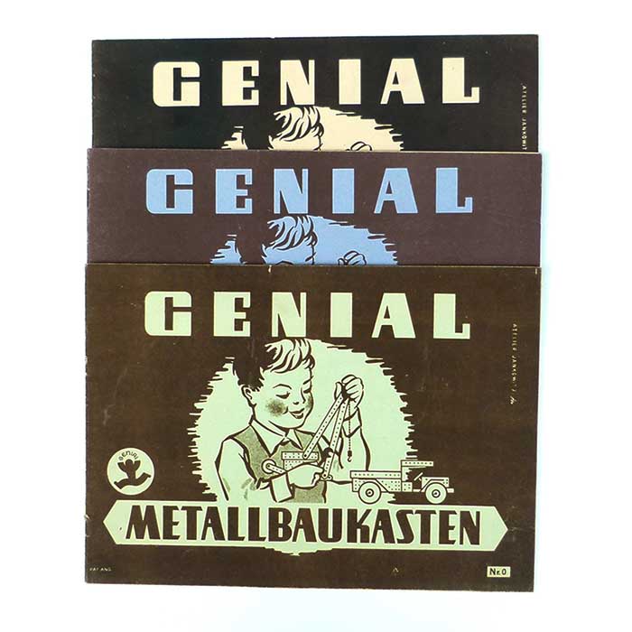 Genial Metallbaukasten, Bauvorlagen, 3 Hefte