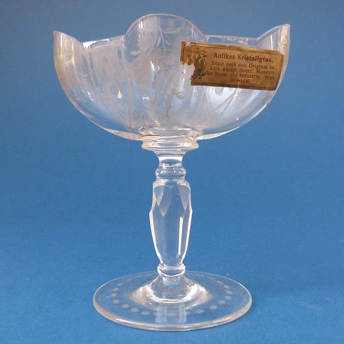 Glas / Pokal, Barock, geschliffen, um 1900