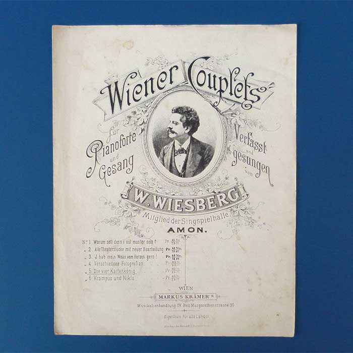 Wiener Couplets, W. Wiesberg, Singspielhalle Amon