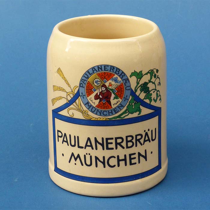 Bierkrug, Paulanerbräu München, 0,5 Liter