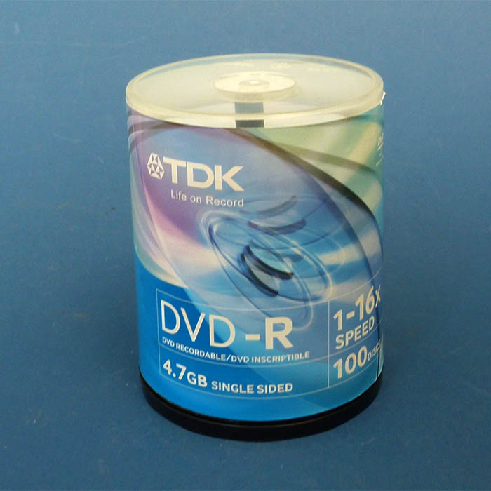 TDK, DVD-R, 4,7 GB, 80 Stück