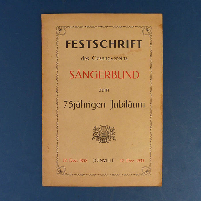 brasiliansische Festschrift Sängerbund, 1933