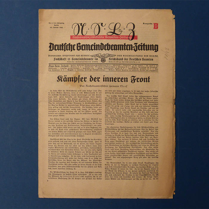 Deutsche Gemeindebeamten - Zeitung, 1941 