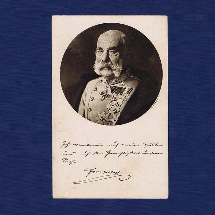 Kaiser Franz Josef, AK, Kriegsopferfürsorge