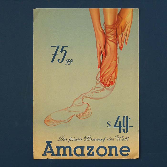 Amazone - Der feinste Strumpf der Welt, Werbeblatt