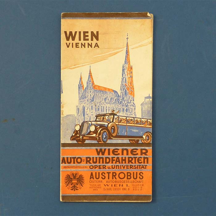 Wiener Auto-Rundfahrten, Austrobus, Prospekte