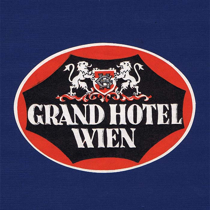 Grand Hotel Wien, Label / Kofferkleber
