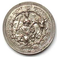 Auszeichnungs-Plakette / Medaille, Nutzviehschau, 1894