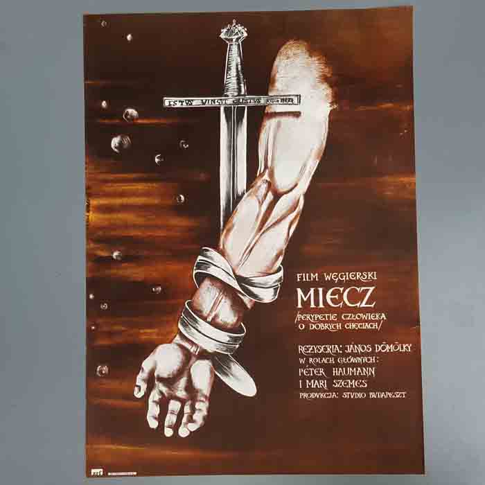 Miecz, Filmplakat, Ungarn, 1977, polnische Sprache