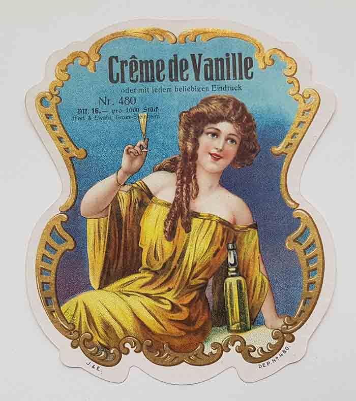 Creme de Vanille, Likör, Etikett, original