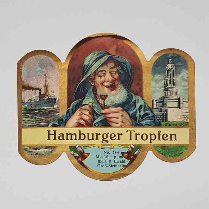 Hamburger Tropfen, Illert & Ewald, Etikett, original
