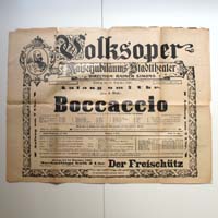 Volksoper Wien, Boccacchio Aufführung, 1908