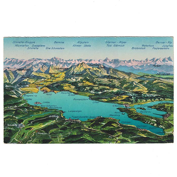 Bodensee, Vorarlberg, Ansichtskarte, 1924