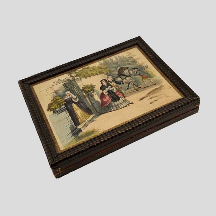 Obstmesser, Set, Litho, Biedermeier, um 1840, 6 Stück