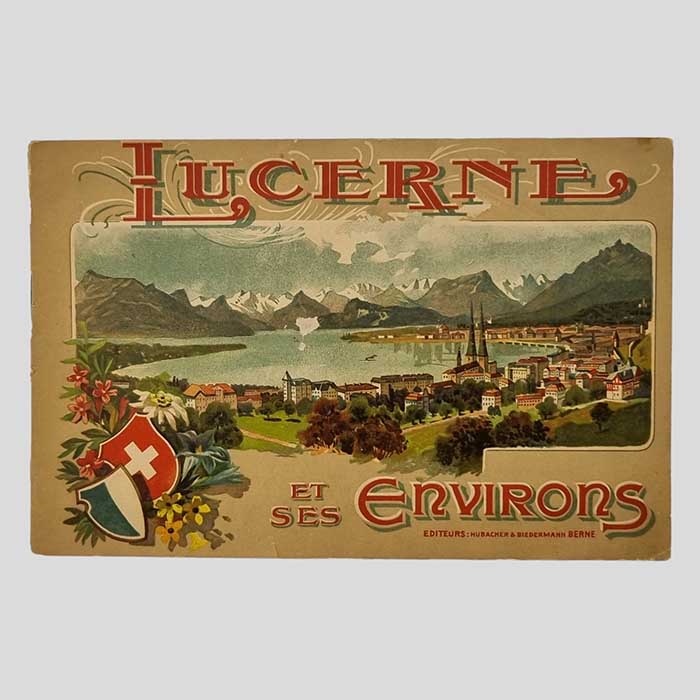 Lucerne, Schweiz, Reiseprospekt, um 1910
