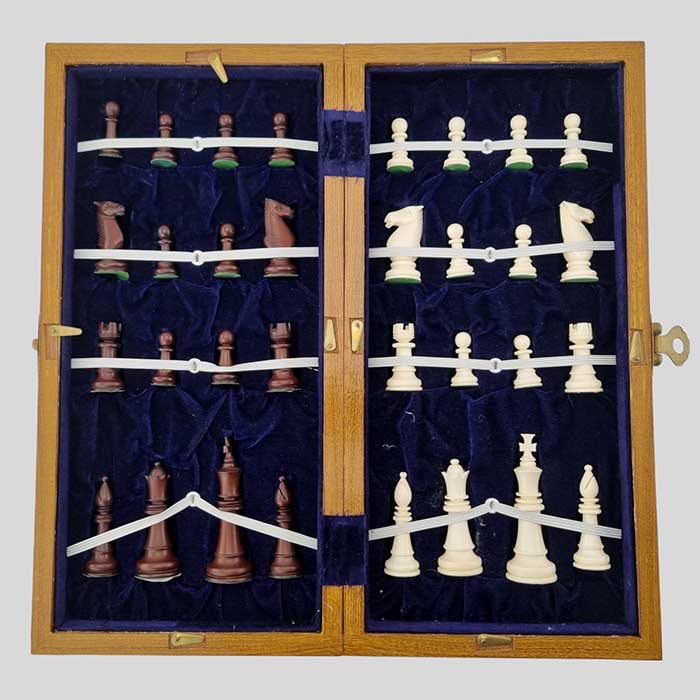 Schachspiel, Elfenbein, um 1930