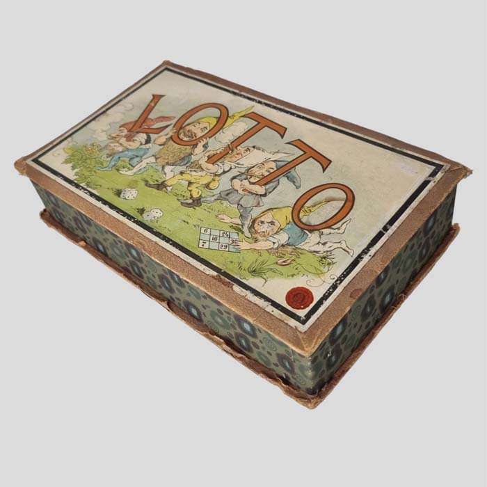 Lotto, Gesellschaftsspiel, Bingo, um 1900