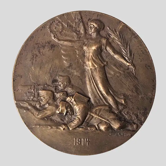 1. Weltkrieg, 1914, Bronzemedaille, Kaiser Franz Josef